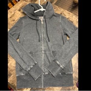 Grey billabong zip up jacket